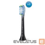 Dantų šepetėlis Philips  | Toothbrush Heads | HX9045/88 Sonicare Premium Plaque Defence | Heads | For adults | Number of brush heads included 5 | Black 