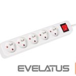 Serveriai Lanberg  Cable Power Strip, 5X French Outlets with Switch, Quality-Grade Copper, 3 m | PS1-05E-0300-W 