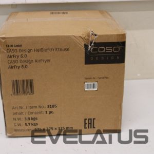 Stalo grotelės Caso  SALE OUT.  Designer Air Fryer AirFry 6.0, Capacity 6 L, Black |  Designer Air Fryer | AirFry 6.0 | Power 1700 W | Capacity 6 L | Black | DAMAGED PACKAGING 