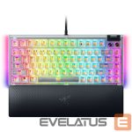 Kompiuterio klaviatūra Razer  Hot-swappable Mechanical Gaming Keyboard | BlackWidow V4 75% | Gaming Keyboard | Wired | US | Phantom White Edition | USB Type-C |  Mechanical Switches (Tactile) 