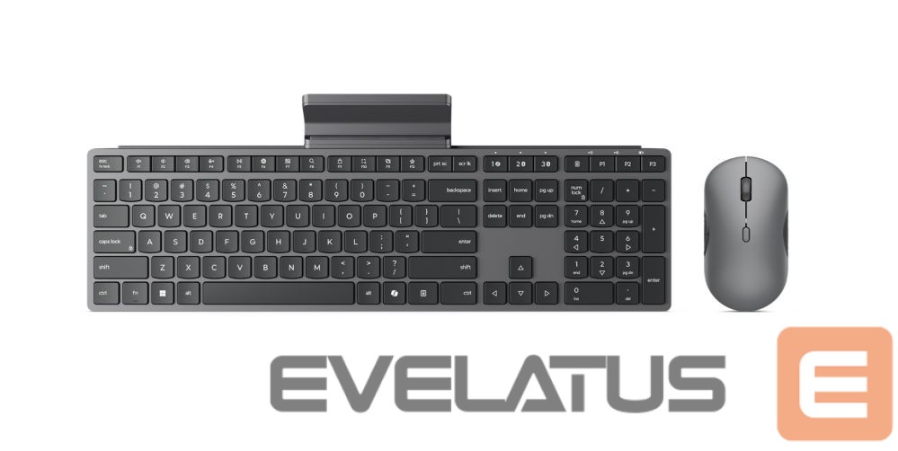 Kompiuterio klaviatūra Lenovo 700 Modern Multi-Device Wireless Combo-US English | Keyboard and Mouse Set | Wireless | Mouse included | US English | Bluetooth | Luna Grey