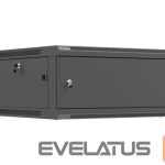 Kitos prekės Lanberg  Wall mounted installation cabinet 19" 4U 600X600 | WF01-6604-00B | Black 