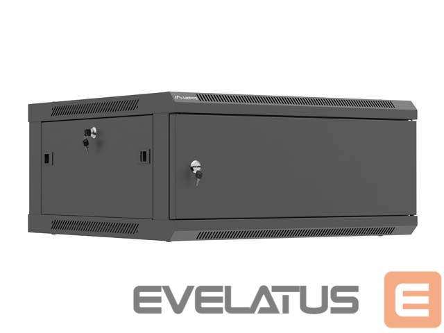 Kitos prekės Lanberg Wall mounted installation cabinet 19" 4U 600X600 | WF01-6604-00B | Black