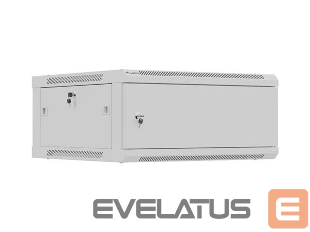 Kitos prekės Lanberg Wall mounted installation cabinet 19" 4U 600X600 | WF01-6604-00S | Grey