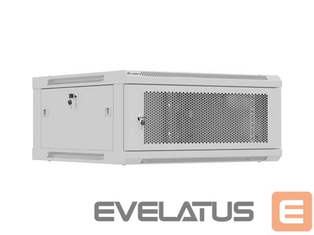 Kitos prekės Lanberg Wall mounted installation cabinet 19" 4U 600X600 | WF01-6604-23S | Grey