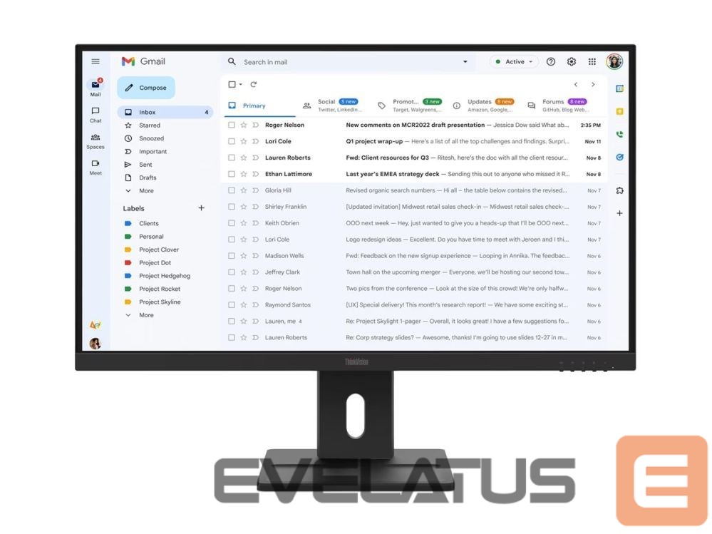 Monitoriai Lenovo | ThinkVision E27-40 | 27 " | IPS | 16:9 | 100 Hz | 4 ms | 1920 x 1080 pixels | 300 cd/m² | HDMI ports quantity 1 | Warranty 36 month(s)