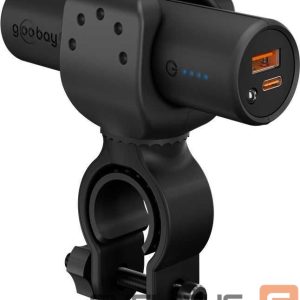 Išorinė baterija Goobay  Bike Powerbank 5.0 with Reinforced Holder for Bicycle Handlebars | 60656 | 5000 mAh | Black 