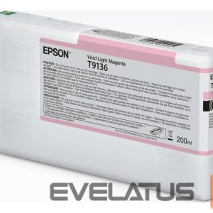 Eksploatacinės medžiagos spausdintuvams EPSON  T91360N Ink Cartridge Vivid Light Magenta 