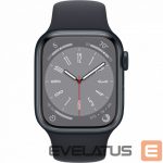 Išmanusis laikrodis Apple  Watch Series 8 GPS 41mm Midnight Aluminium Case with Midnight Sport Band - Regular Midnight Aluminium