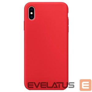 Nugarėlės dėklai Evelatus Apple iPhone Xs MAX Nano Silicone Case Soft Touch TPU Red