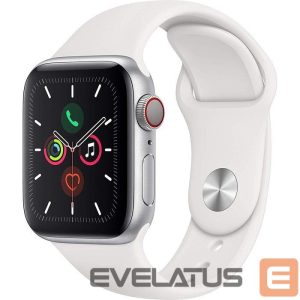 Išmanusis laikrodis Apple  Watch Series 5 GPS Silver 44mm Aluminium Sport Case White