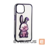 Nugarėlės dėklai iLike Apple iPhone 11 Silicone Case Print Desire Rabbit Purple