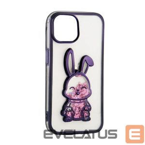 Nugarėlės dėklai iLike Apple iPhone 11 Silicone Case Print Desire Rabbit Purple