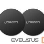 Automatinis laikiklis Ugreen  2x metal plates plate for magnetic phone holders Black