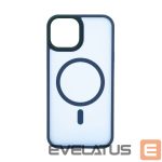 Nugarėlės dėklai Evelatus Apple iPhone 14 Hybrid Case With MagSafe PC+TPU Blue
