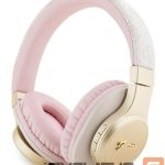 Belaidės ausinės Guess  PU Leather 4G Script Logo BT5.3 Stereo Headphone Pink