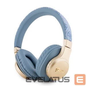Belaidės ausinės Guess  PU Leather 4G Script Logo BT5.3 Stereo Headphone Blue