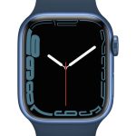 Išmanusis laikrodis Apple  Watch Series 7 GPS, 41mm Blue Aluminium Case with Sport Band - Regular Abyss Blue