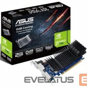 Vaizdo plokštės / Vaizdo plokštės Asus  GF GT730-SL-2GD5-BRK NVIDIA, 2 GB, GeForce GT 730, GDDR5, Memory clock speed 5010 MHz, PCI Express 2.0, HDMI ports quantity 1, DVI-D ports quantity 1, Cooling type Passive, Processor frequency 902 MHz 