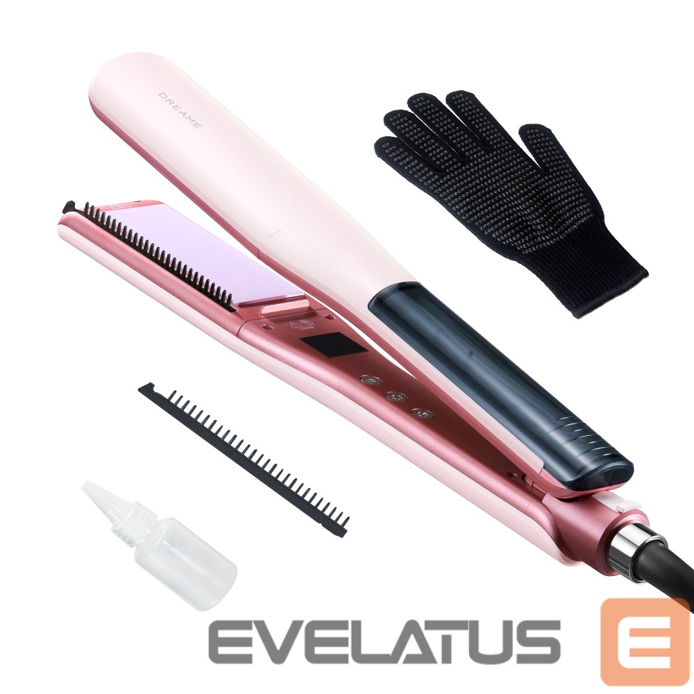 Plauku tiesintuvas DREAME AuraSteam Straightener Pink