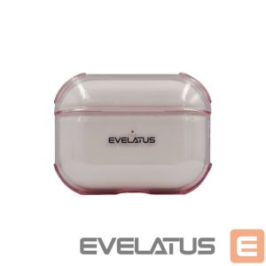 Dėklai ausinėms Evelatus Apple AirPods Pro TPU Protective Case Transparent Pink