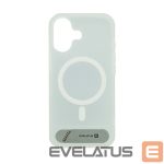 Nugarėlės dėklai Evelatus Apple iPhone 17 Rubber Coated MagSafe With Stand Case Silver