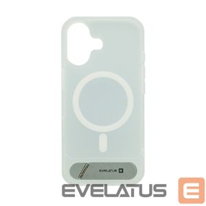 Nugarėlės dėklai Evelatus Apple iPhone 17 Rubber Coated MagSafe With Stand Case Silver