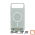 Nugarėlės dėklai Evelatus Apple iPhone 17 Air Rubber Coated MagSafe With Stand Case Silver