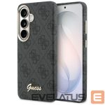 Universalus knygutės dėklas Guess Samsung Galaxy S26 PU 4G Script Metal Logo With MagSafe Case Black