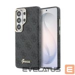 Universalus knygutės dėklas Guess Samsung Galaxy S26 Ultra PU 4G Script Metal Logo With MagSafe Case Black