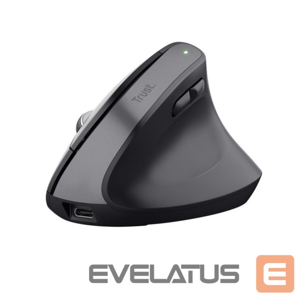 Kompiuterio pelė Trust MOUSE USB OPTICAL WRL BAYO+/ERGONOMIC BLK 25146