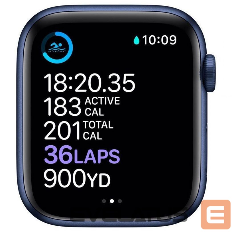Išmanusis laikrodis Apple Watch Series 6 GPS, 44mm Aluminium Case with Sport Band Deep Navy