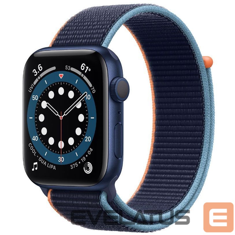 Išmanusis laikrodis Apple Watch Series 6 GPS, 44mm Aluminium Case with Sport Band Deep Navy