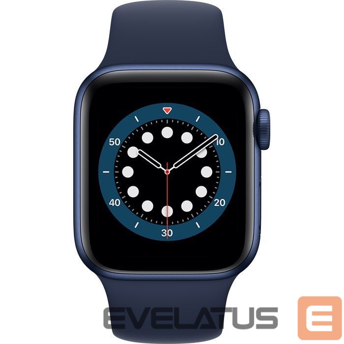 Išmanusis laikrodis Apple Watch Series 6 GPS, 40mm Aluminium Case with Deep navy Sport Band Blue