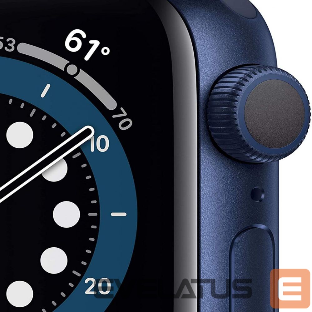 Išmanusis laikrodis Apple Watch Series 6 GPS, 40mm Aluminium Case with Deep navy Sport Band Blue