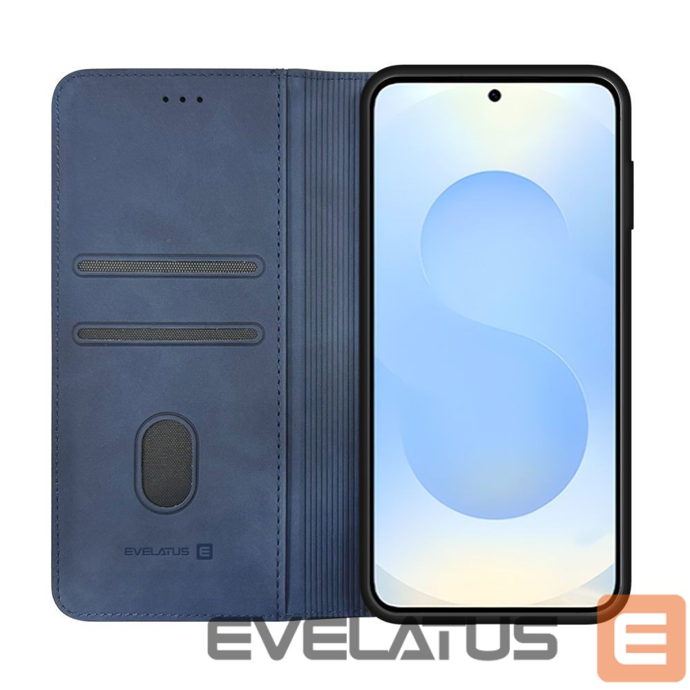 Knygos tipo dėklas dėklai Evelatus Samsung Galaxy S26 Book Case Dark Blue