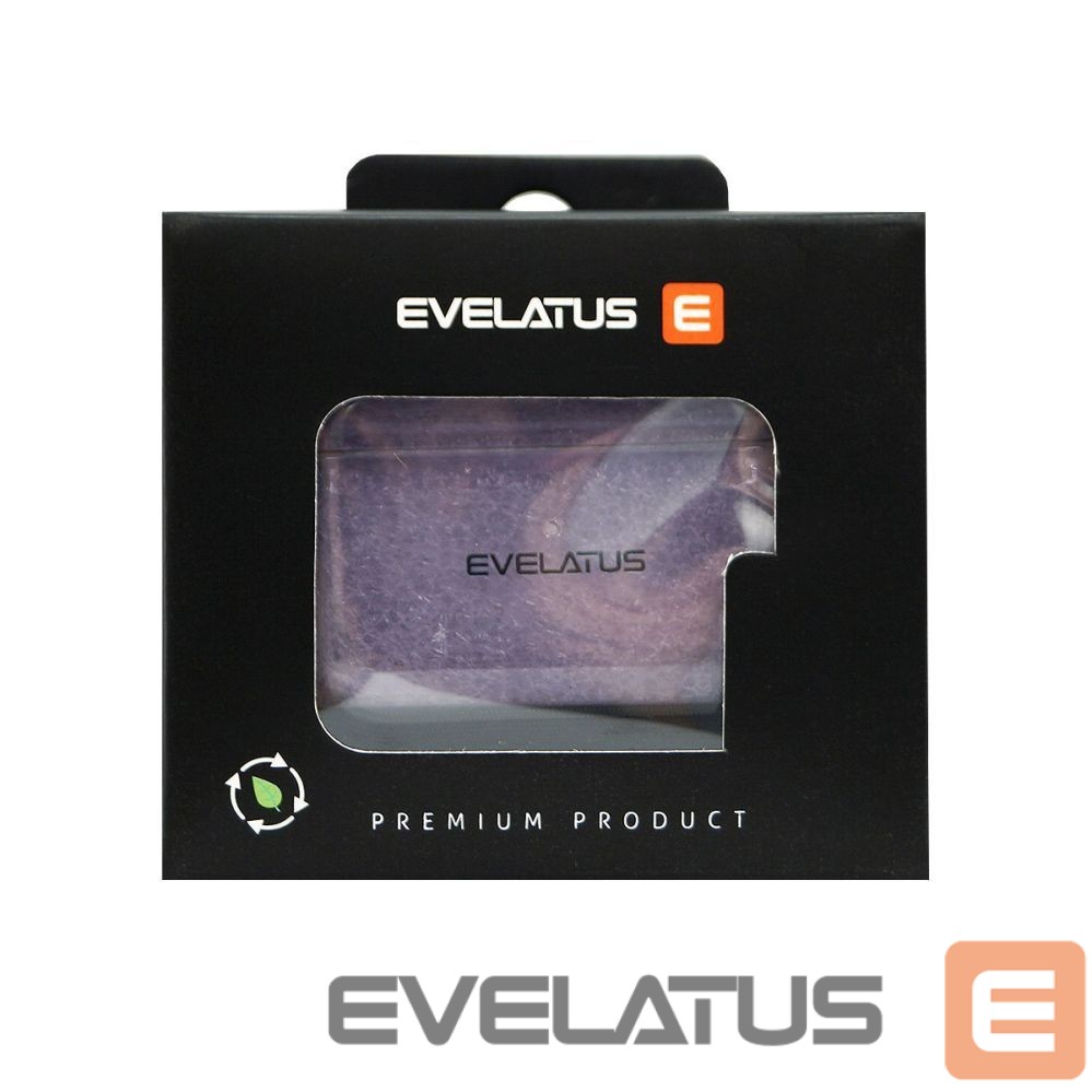 Dėklai ausinėms Evelatus Apple AirPods 3 TPU Protective Case Transparent Purple