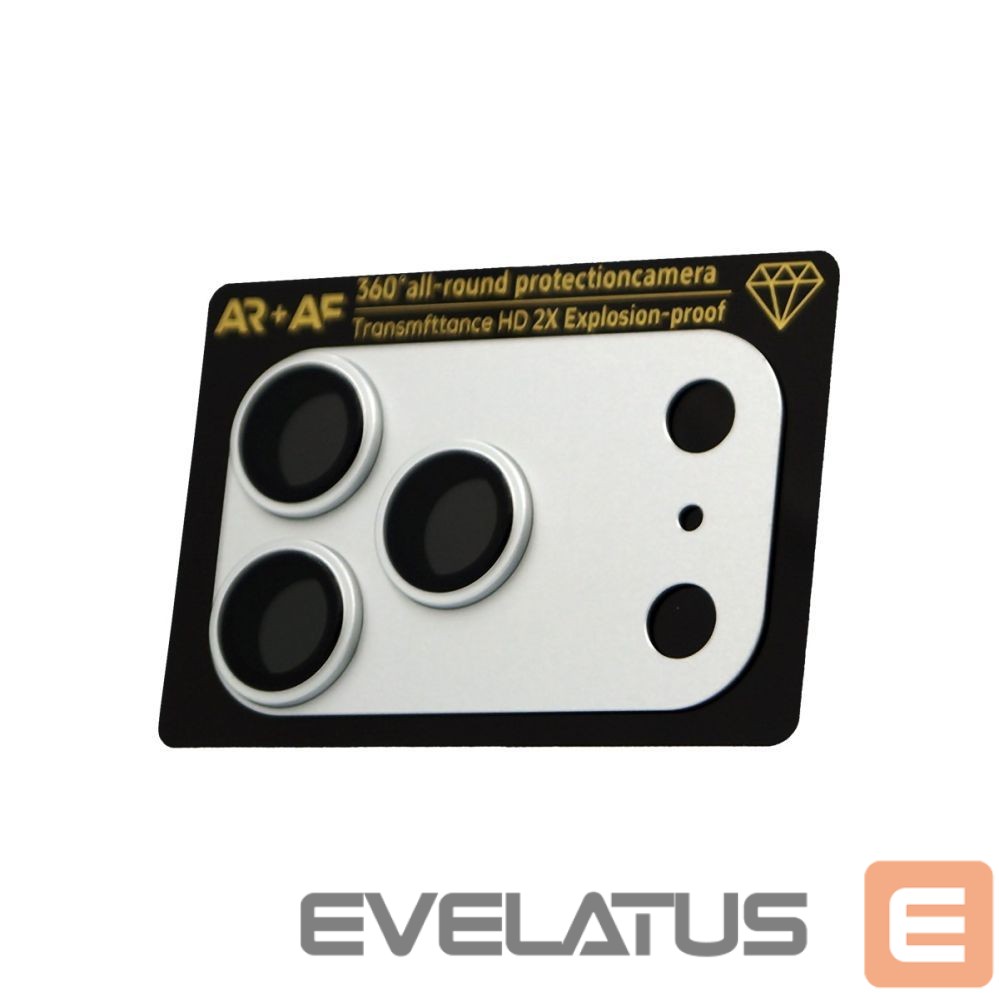 Apsauginiai stiklai Evelatus Apple iPhone 17 Pro Full body camera lens protection premium Silver