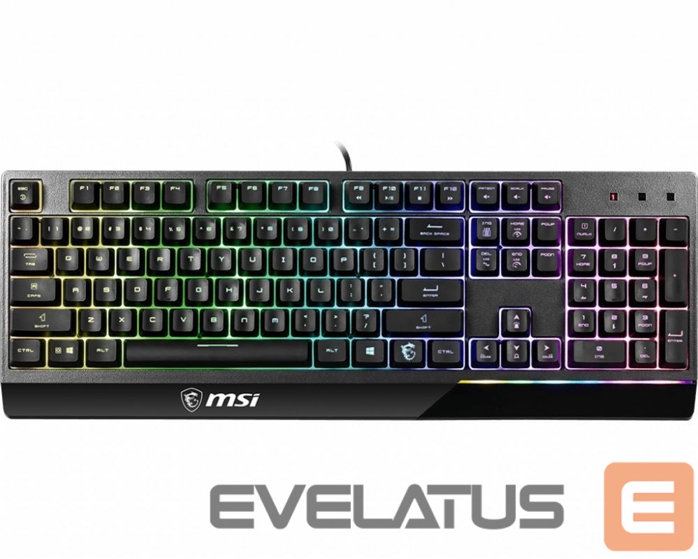 Kompiuterio klaviatūra MSI Vigor GK30 Gaming Keyboard, US Layout, Wired, Black