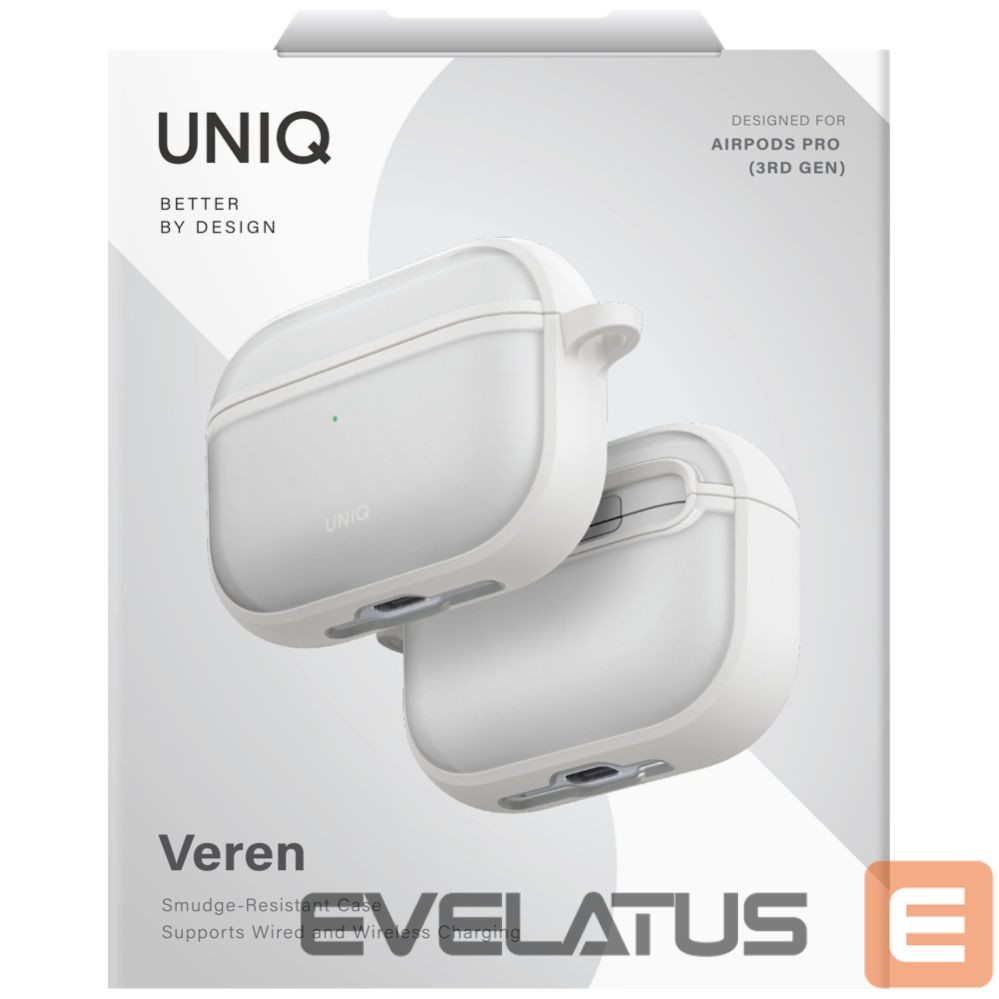 Kitos prekės UNIQ Uniq Veren Case for AirPods Pro 3 - White