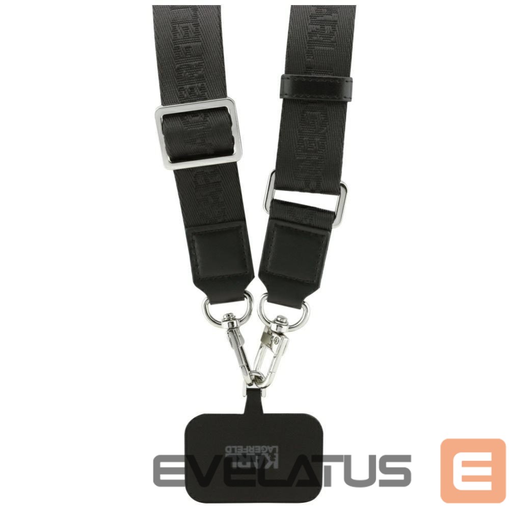 Kitos prekės Karl Lagerfeld Karl Lagerfeld Big Strap Choupette Metal Logo MagSafe Case for iPhone 17 Pro Max - Black