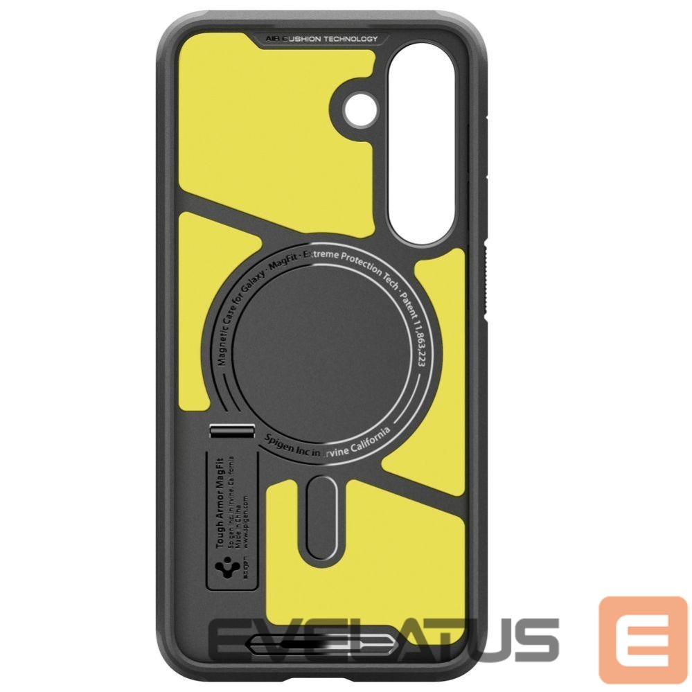 Kitos prekės Spigen Spigen Tough Armor Mag MagSafe Case for Samsung Galaxy S25 FE - Black and Yellow