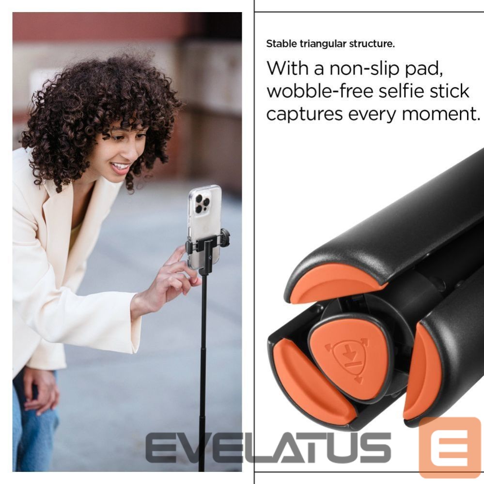Kitos prekės Spigen Spigen S541W Bluetooth Selfie Stick - Black