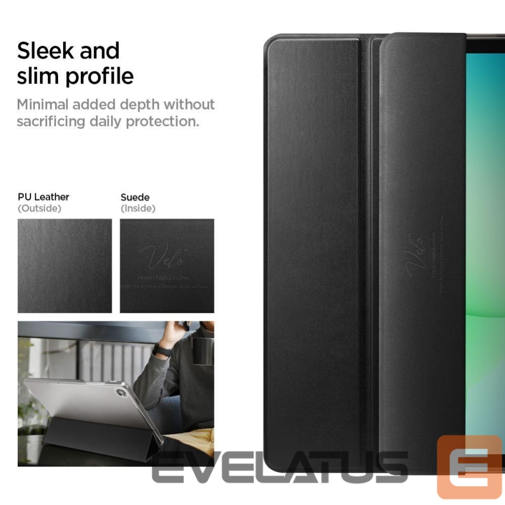 Kitos prekės Spigen Spigen Smart Fold Case for Samsung Galaxy Tab A9+ / A11+ - Black