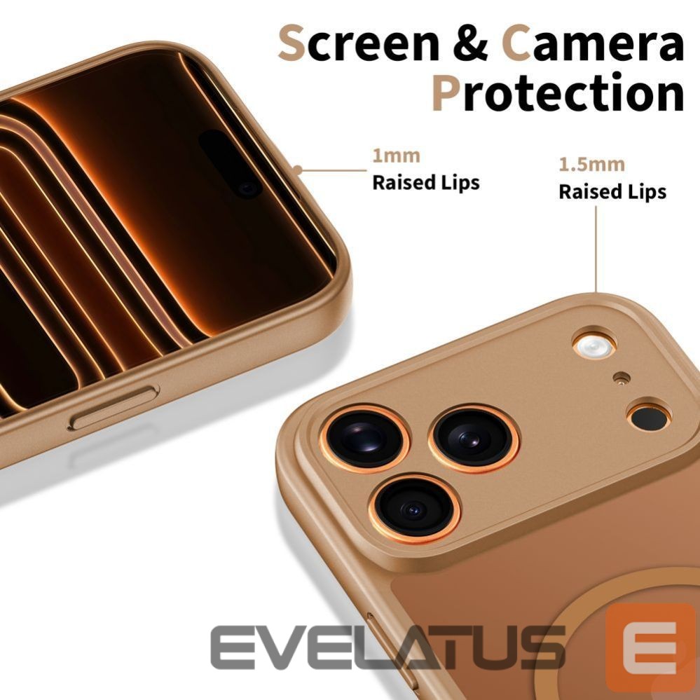 Kitos prekės Tech-Protect Tech-Protect BasicMag MagSafe Case for iPhone 17 Pro Max - Brown