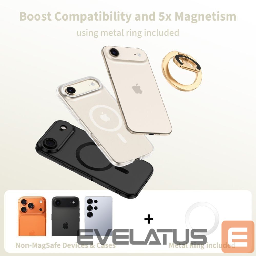 Kitos prekės Tech-Protect Tech-Protect MMR400 Lamano Magnetic Ring for Phone - Gold