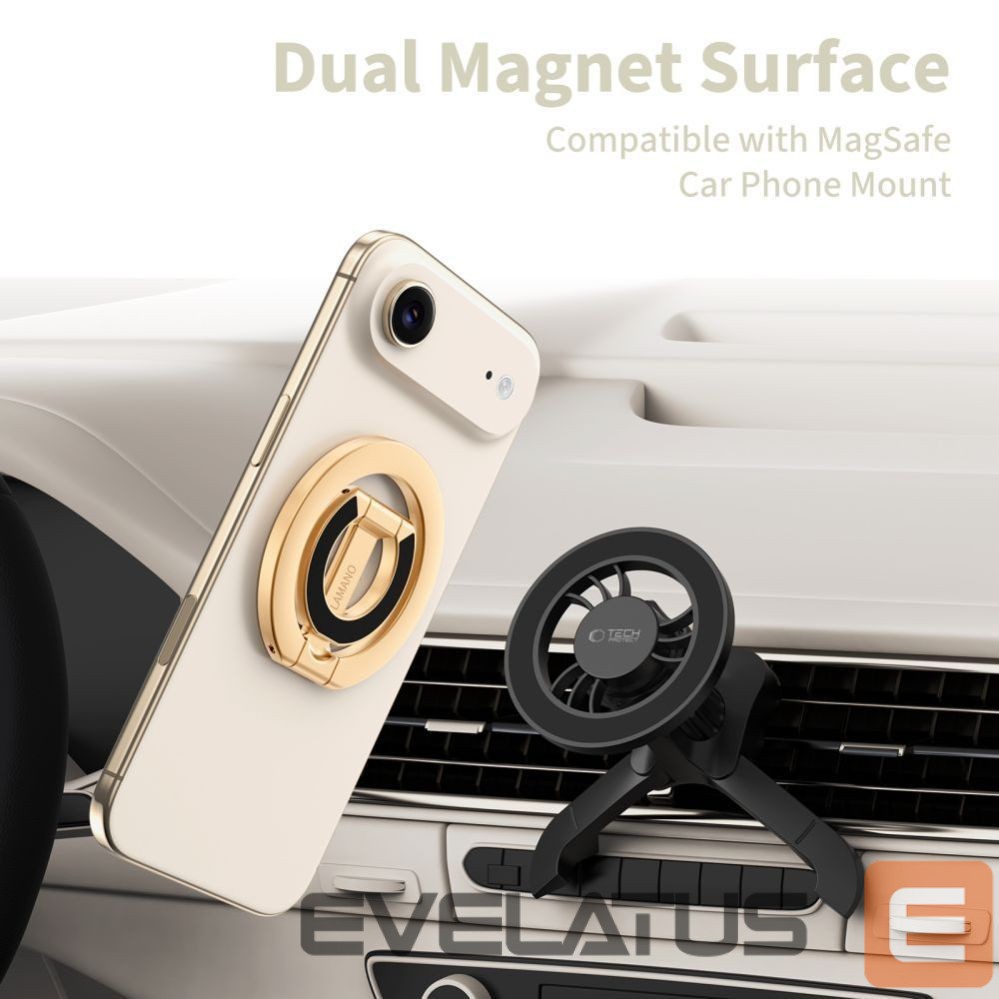 Kitos prekės Tech-Protect Tech-Protect MMR400 Lamano Magnetic Ring for Phone - Gold
