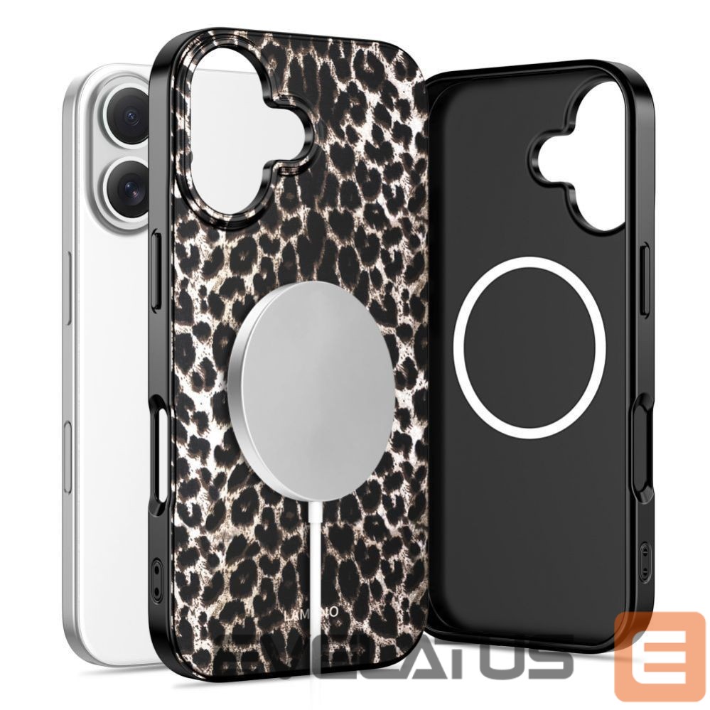 Kitos prekės Tech-Protect Tech-Protect Lamano MagSafe case for iPhone 17 - black and brown