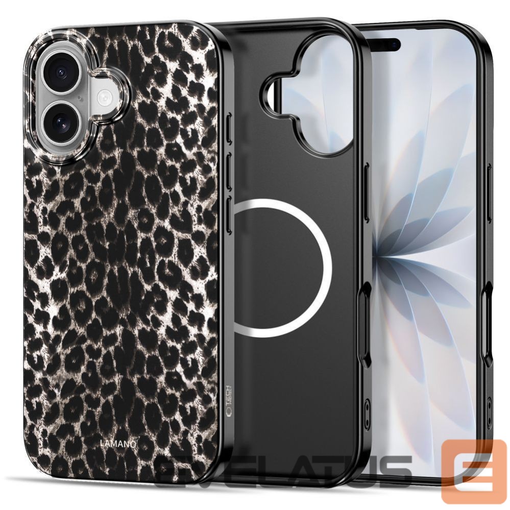 Kitos prekės Tech-Protect Tech-Protect Lamano MagSafe case for iPhone 17 - black and brown