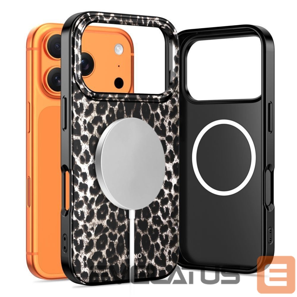 Kitos prekės Tech-Protect Tech-Protect Lamano MagSafe case for iPhone 17 Pro - black and brown